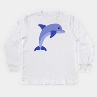 Dolphin Pattern Kids Long Sleeve T-Shirt